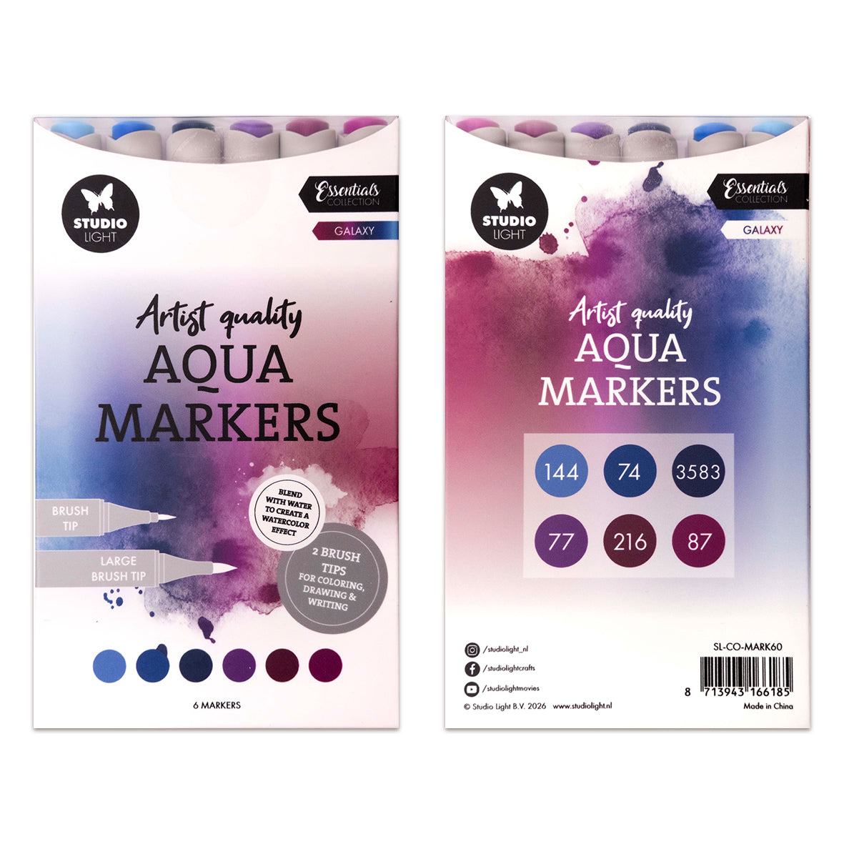 Studio Light Aqua Markers Galaxy Essentials
