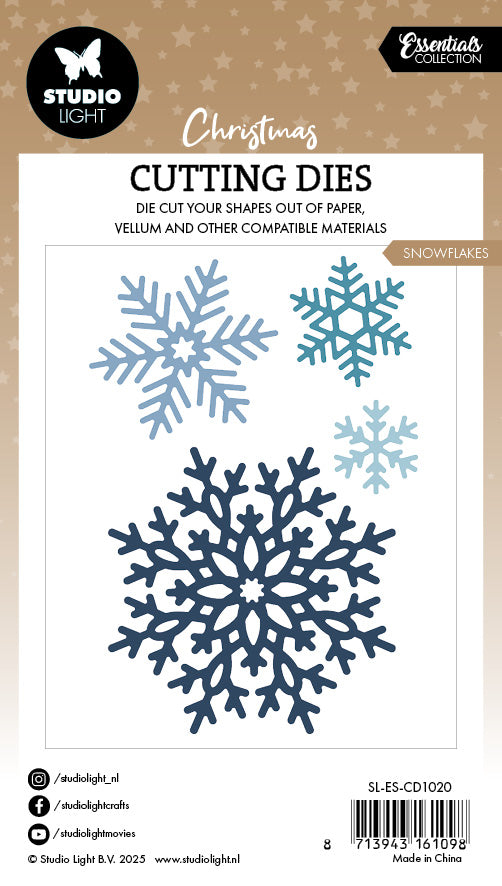Studio Light Essentials Cutting Die Snowflakes