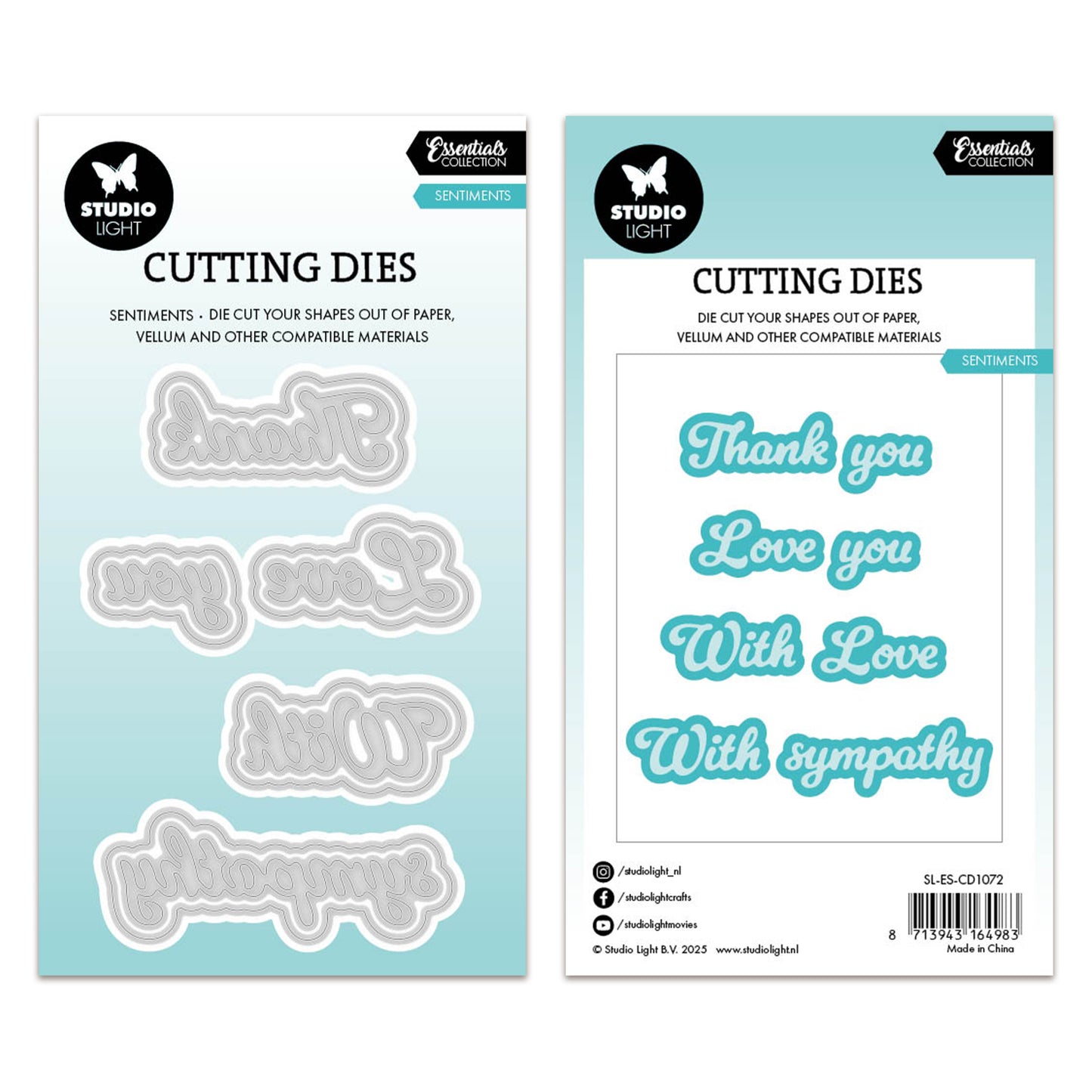 Studio Light Essentials Cutting Die Sentiment