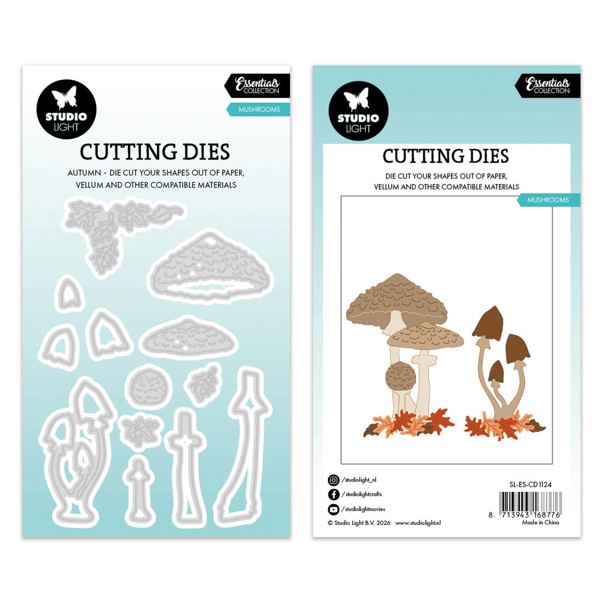 Studio Light Cutting dies Mushrooms Essentials