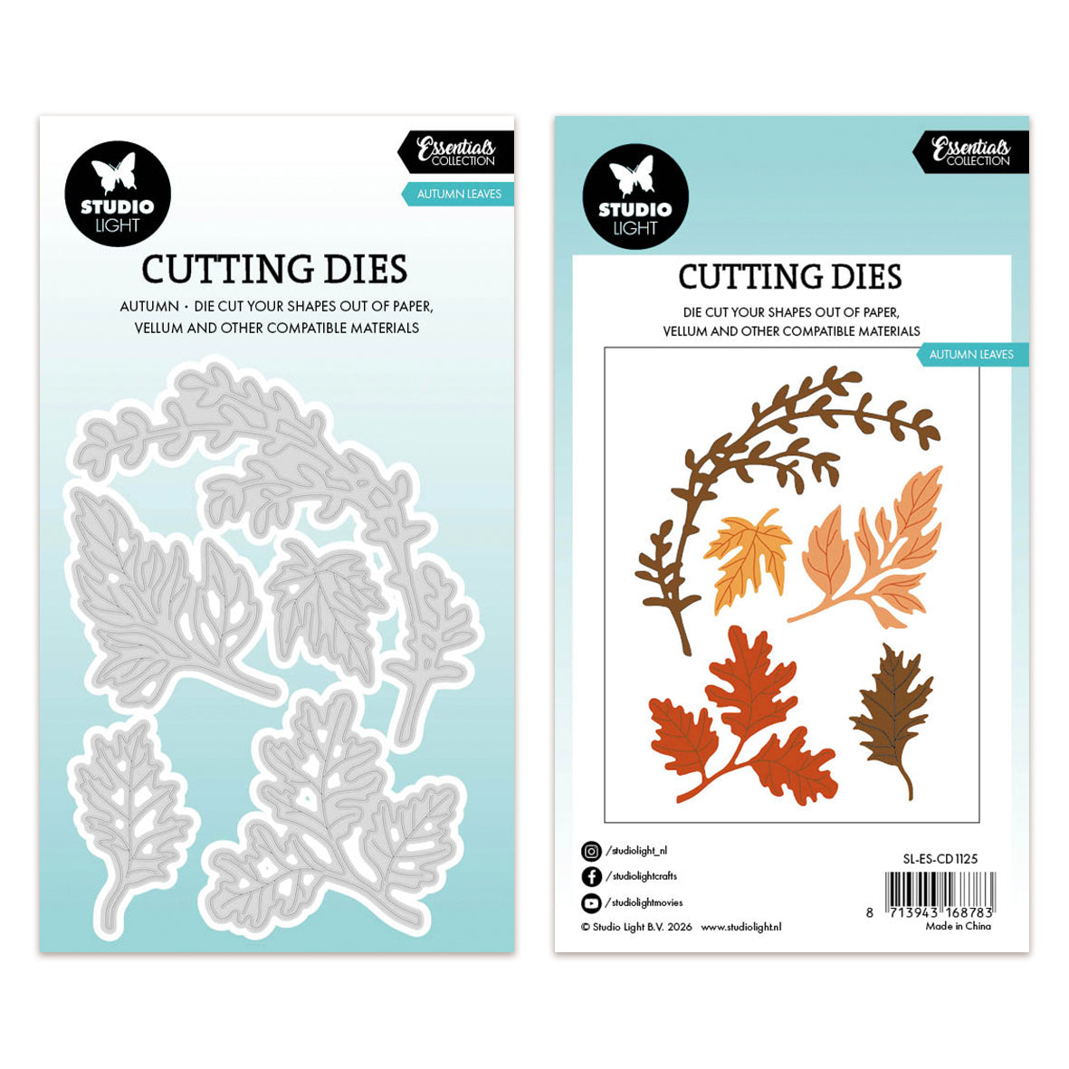 Studio Light Cutting dies Autumn leaves Essentials