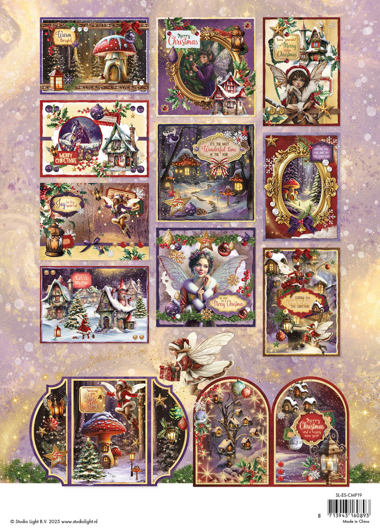 Studio Light Essentials Fairy Christmas Paper Elements Bundle