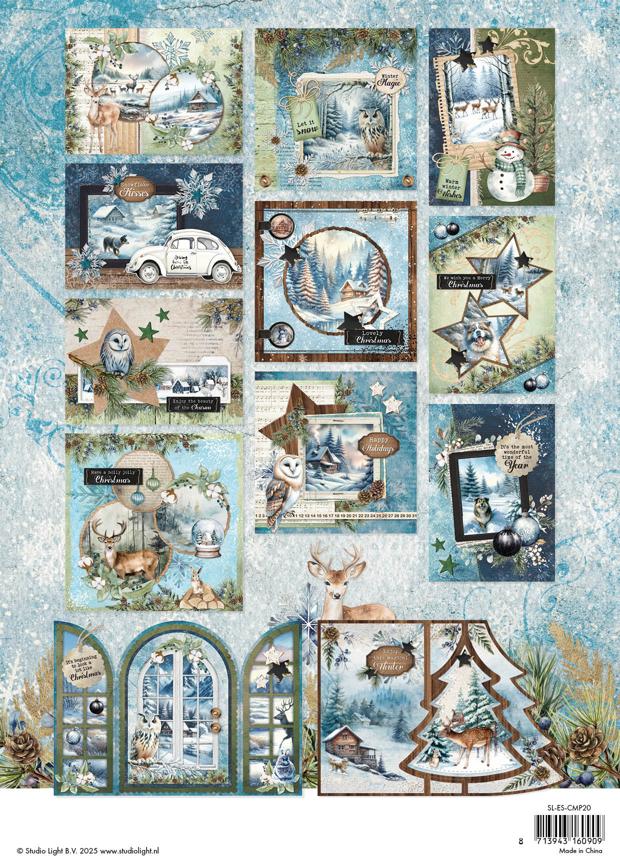 Studio Light Winter Wonderland Card Making Pad
