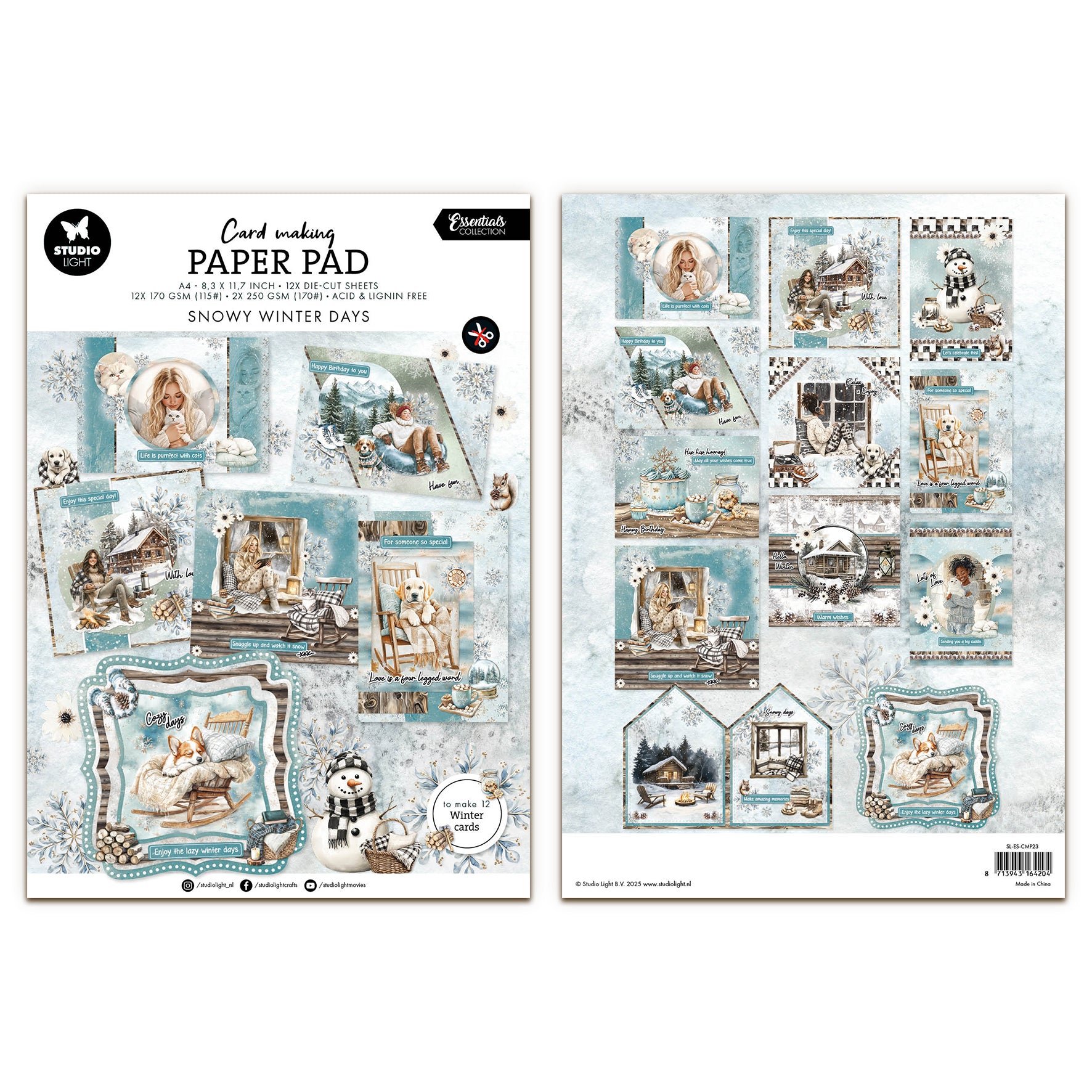 Studio Light Essentials Card making pad Snowy Winter Days – AALL & Create