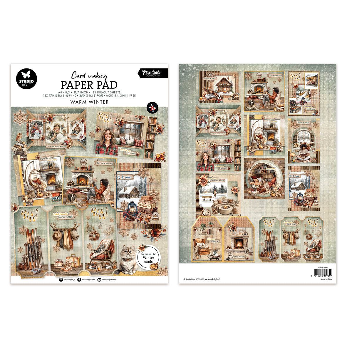 Studio Light Card Making Pad Warm Winter Essentials