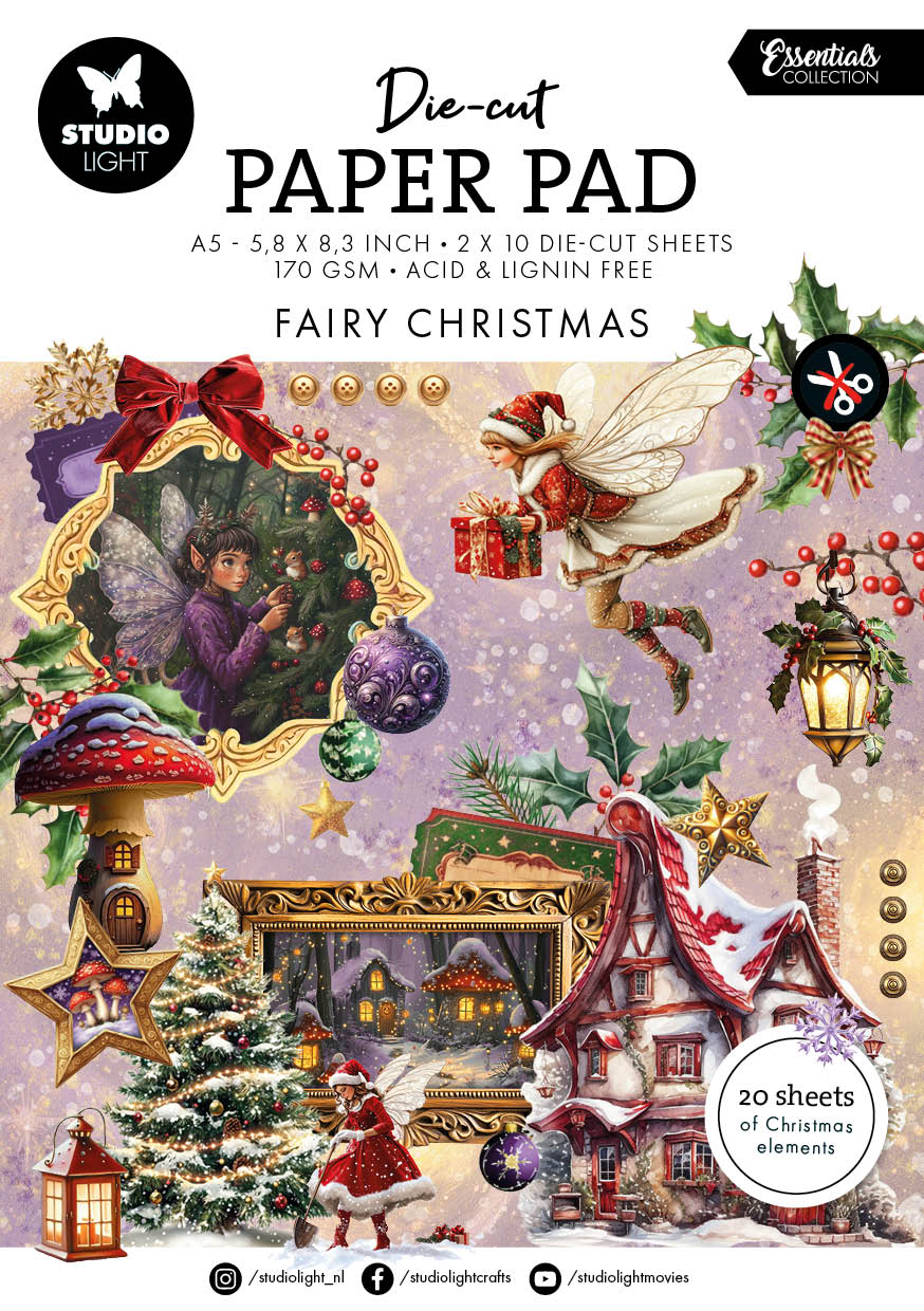 Studio Light Essentials Fairy Christmas & Mini Paper Pad Mega Bundle