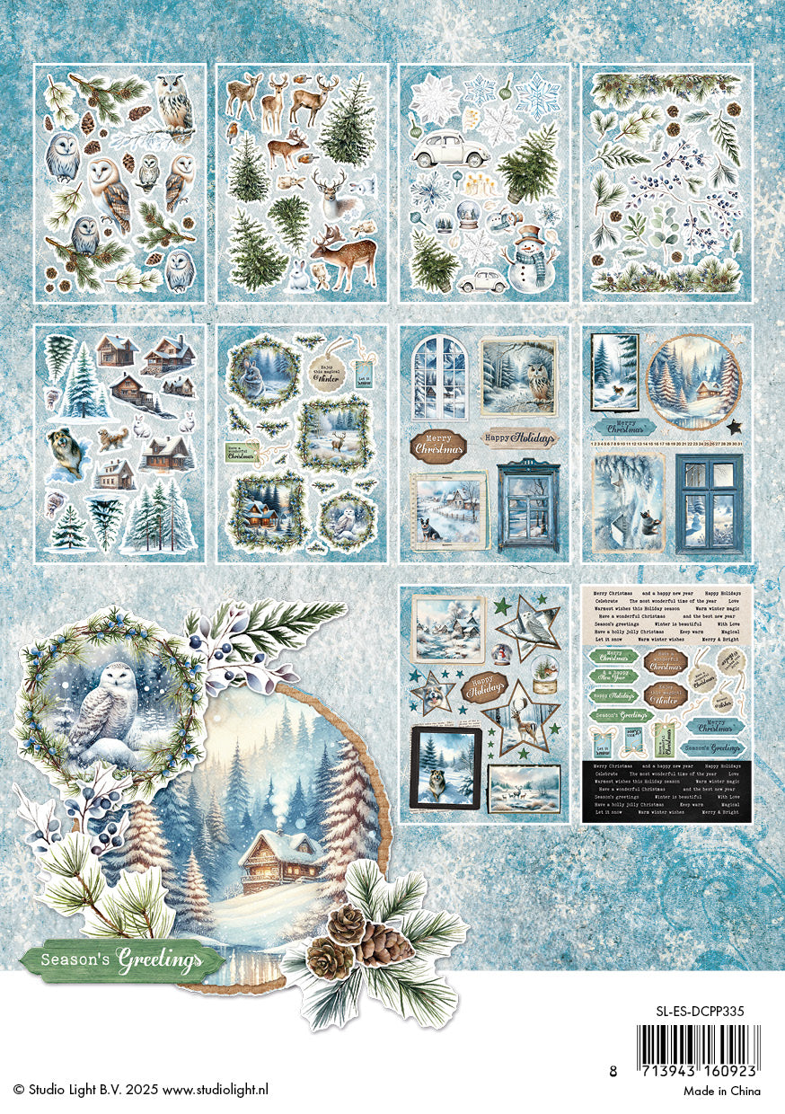 Studio Light Winter Wonderland Die-cut Paper Pad