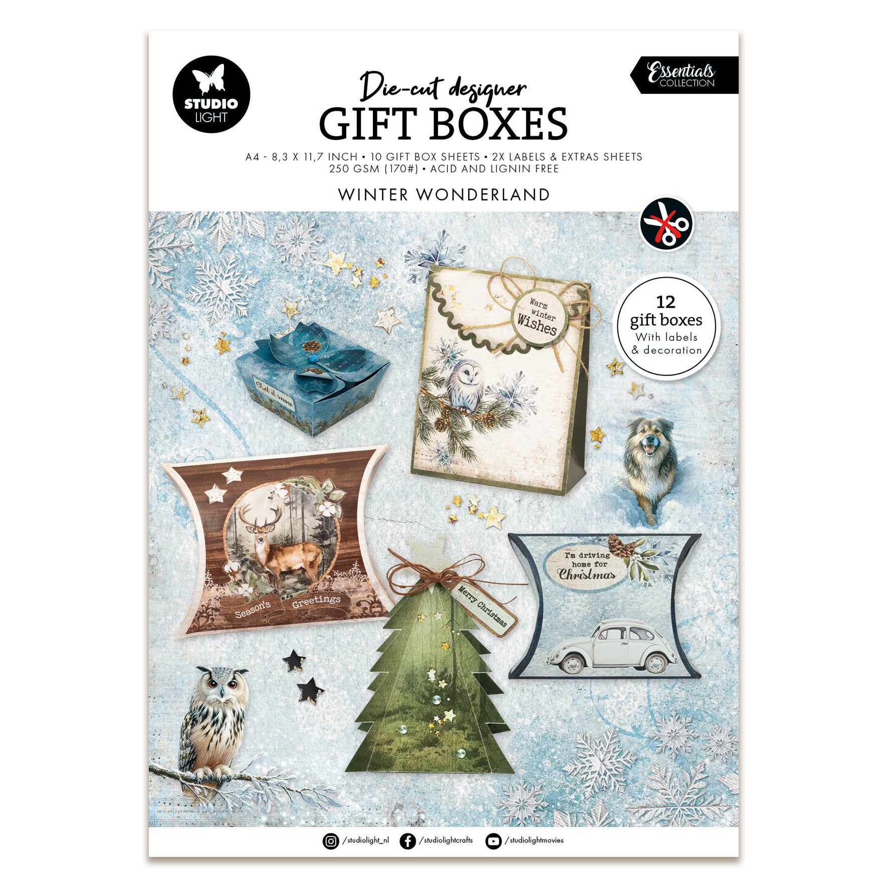 Studio Light Essentials DIY Giftboxes Winter Wonderland – AALL & Create