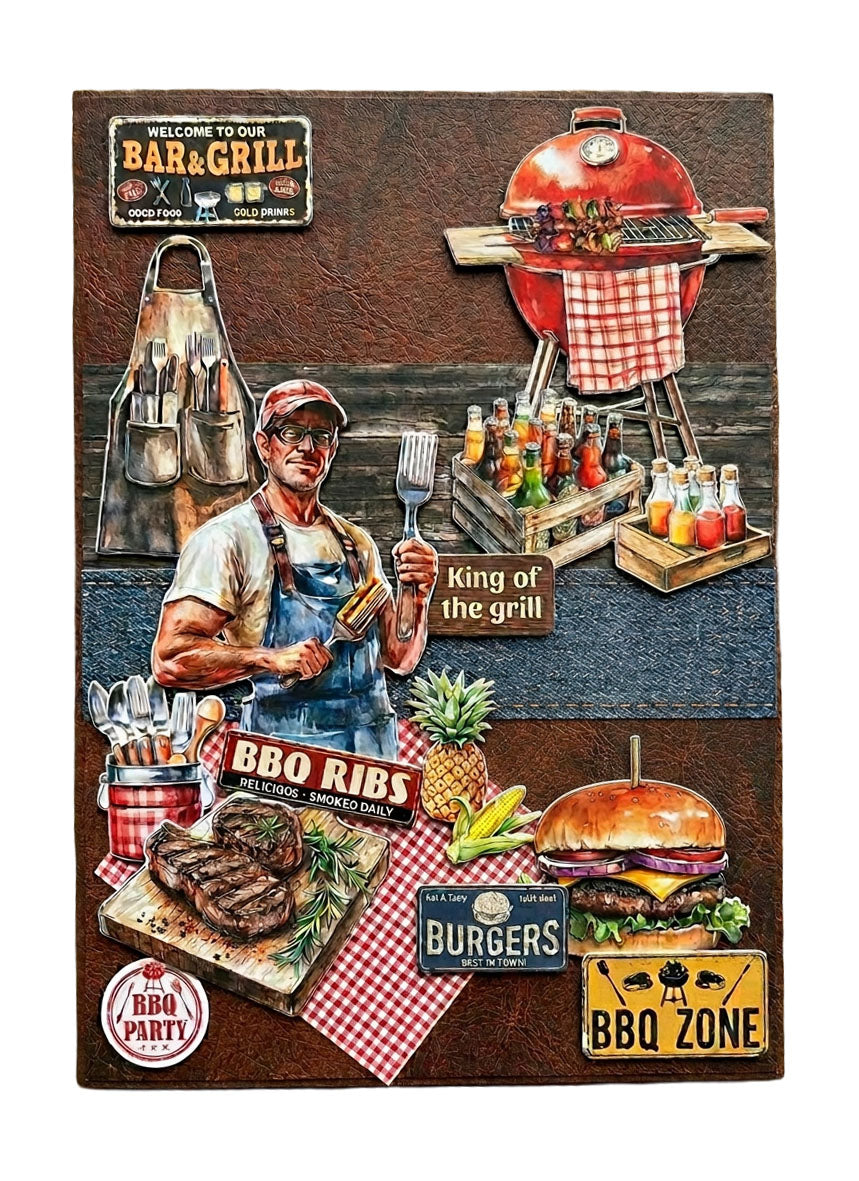 Studio Light Die-cut Paper Pad BBQ Party Essentials