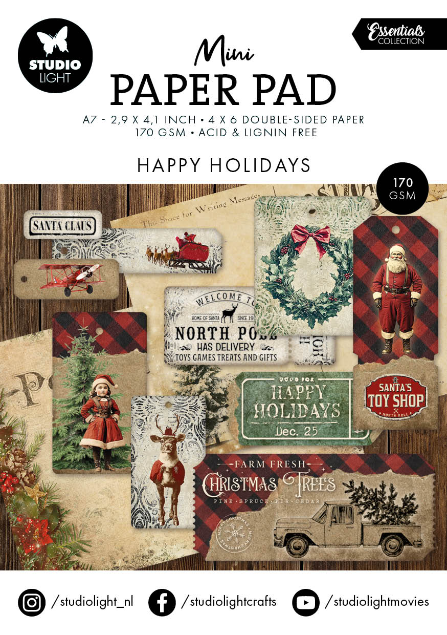 Studio Light Essentials Fairy Christmas & Mini Paper Pad Mega Bundle