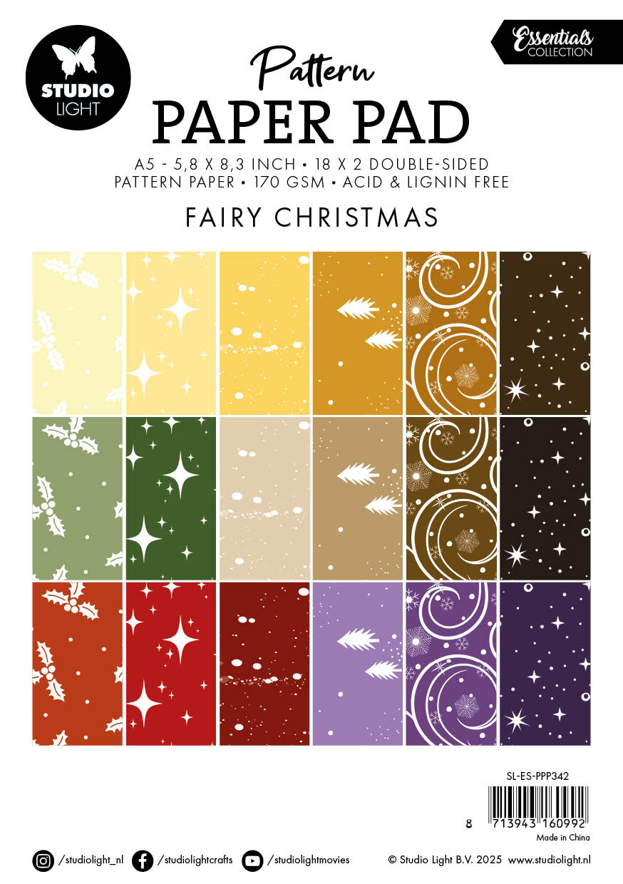 Studio Light Essentials Fairy Christmas Paper Pad Bundle