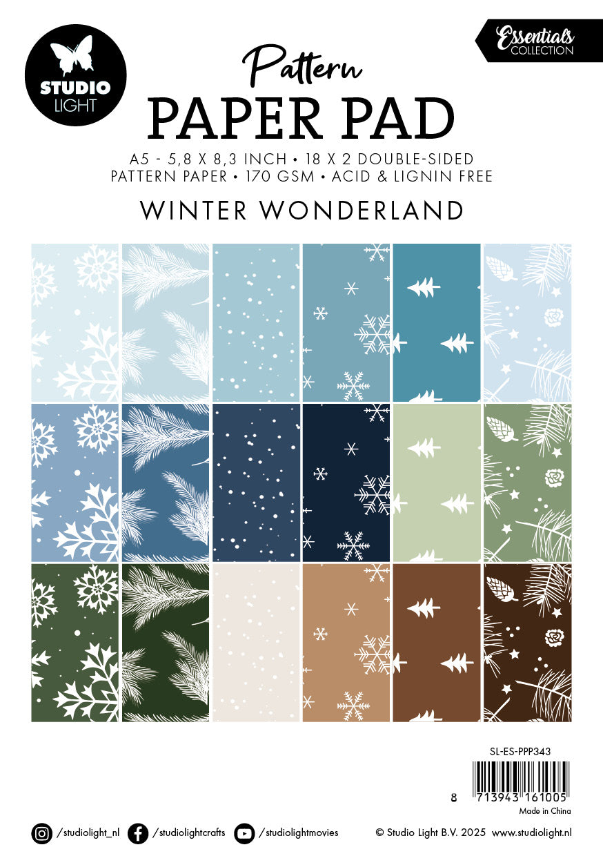 Studio Light Winter Wonderland Pattern Paper Pad