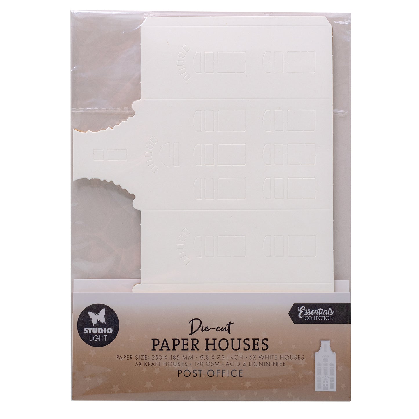 Studio Light Essentials Die-cut Paper Houses Post Office