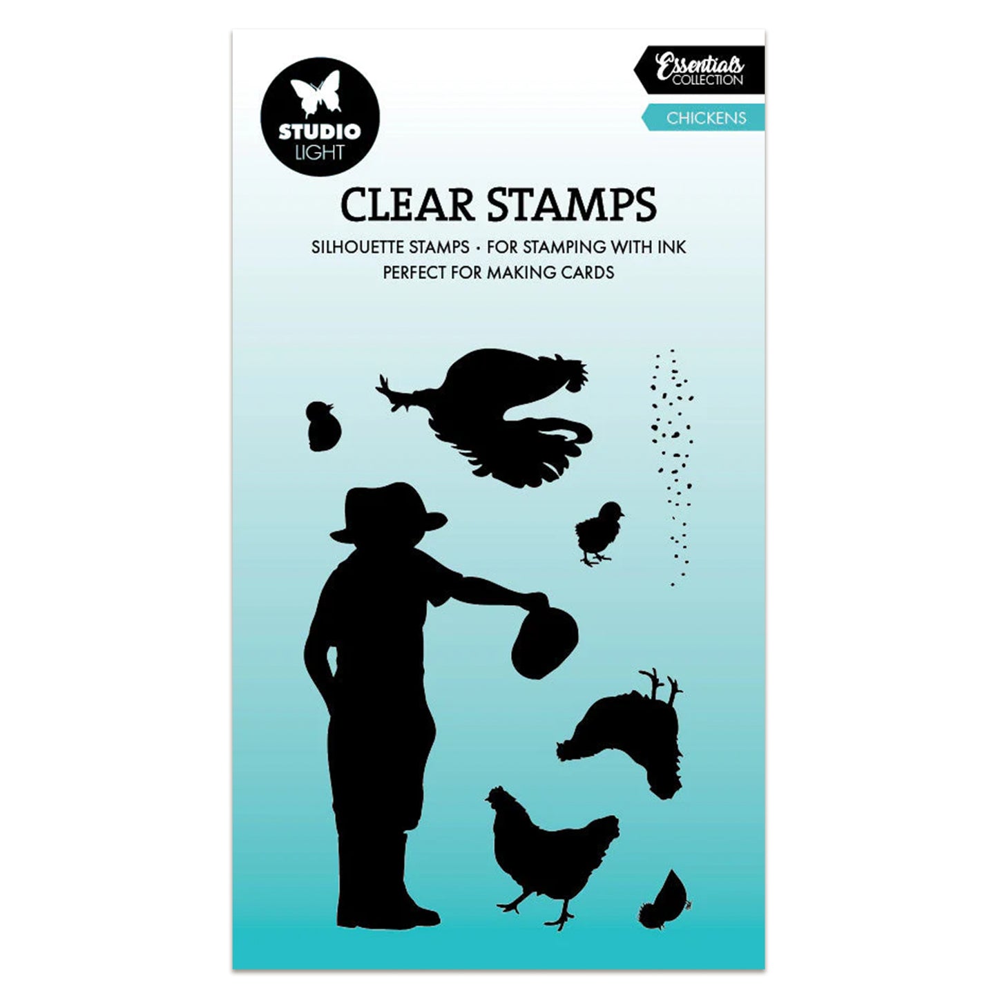 Studio Light Essentials Clear Stamp - Chickens