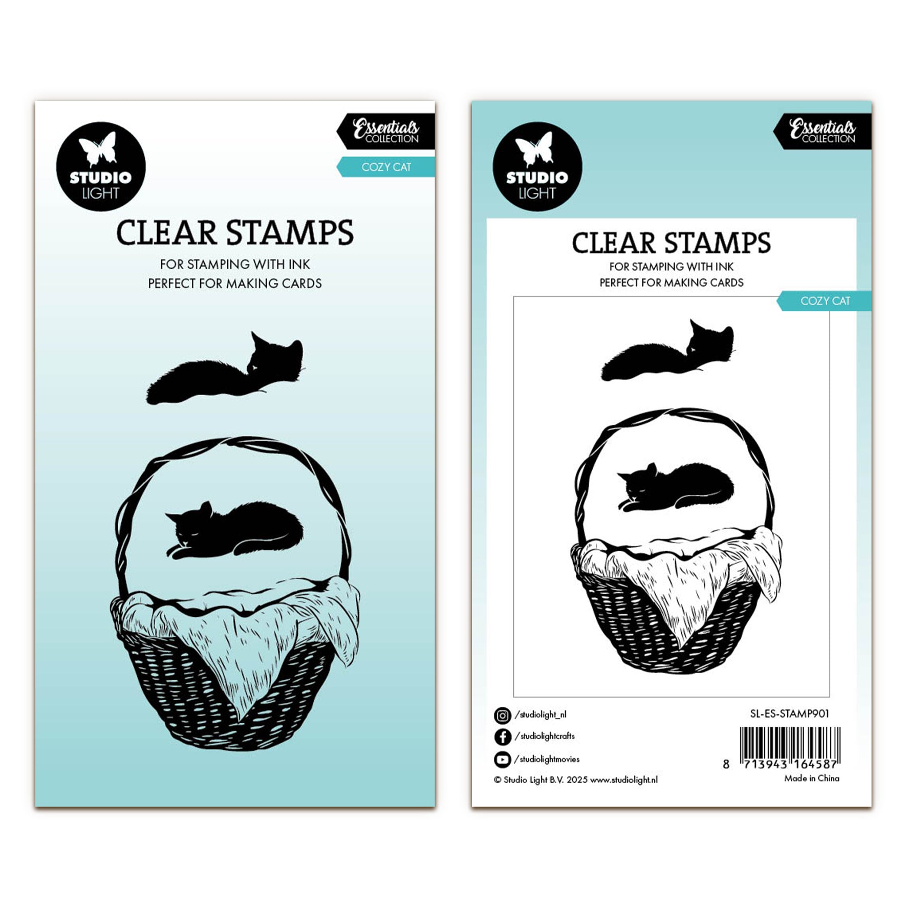 Studio Light Essentials Clear Stamp Cozy Cat – AALL & Create