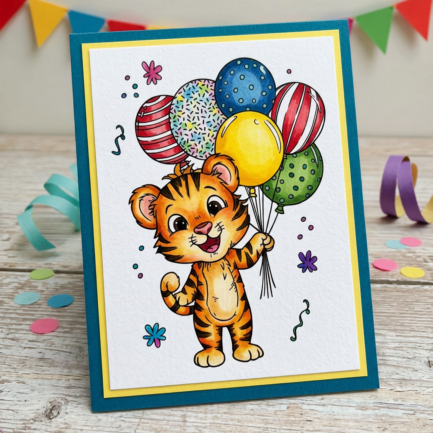 Studio Light Essentials Clear Stamps Wild Party - Tiger Essentials