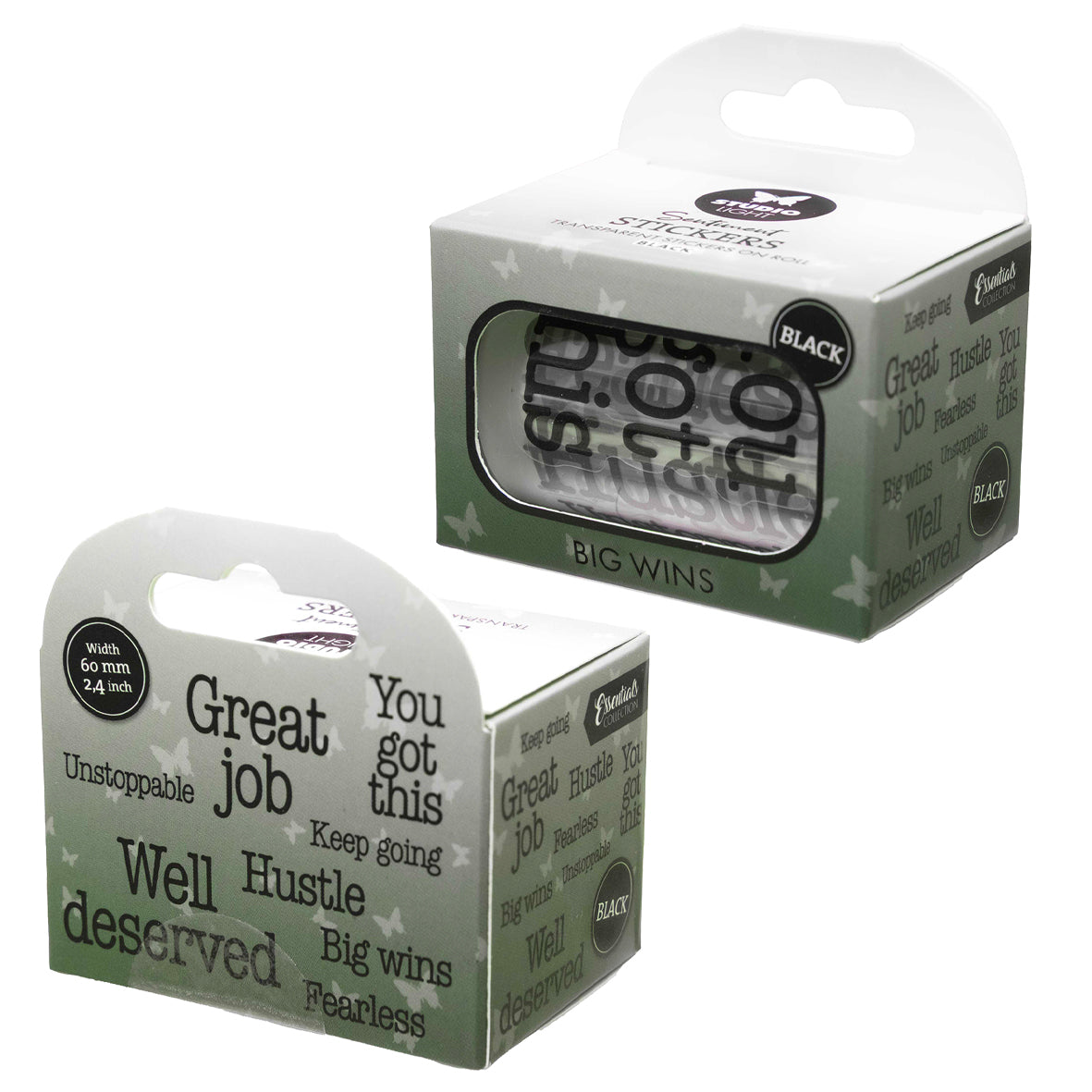 Studio Light Clear Stickers Black - Big Wins Essentials