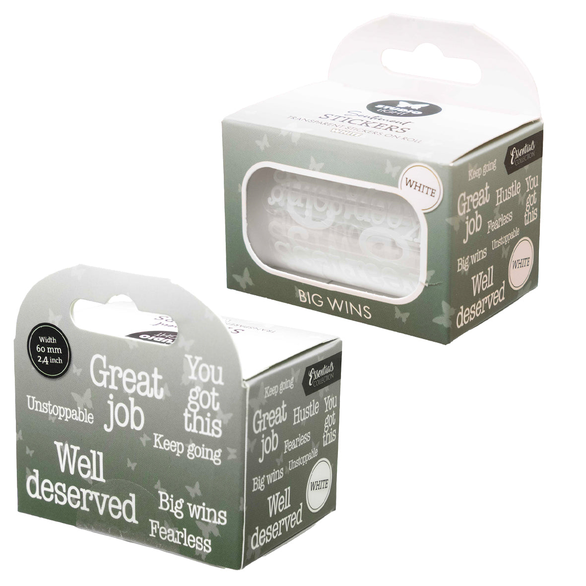 Studio Light Clear Stickers White - Big Wins Essentials