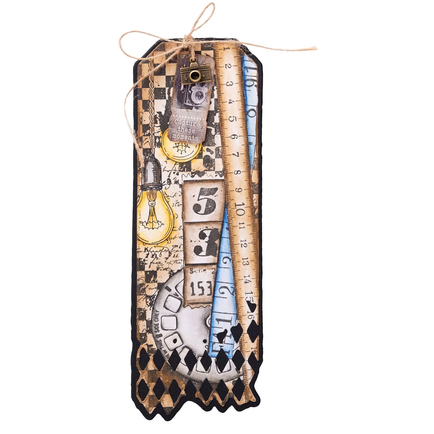 Studio Light Grunge Clear Stamp - Rulers & Lights - Nr.822