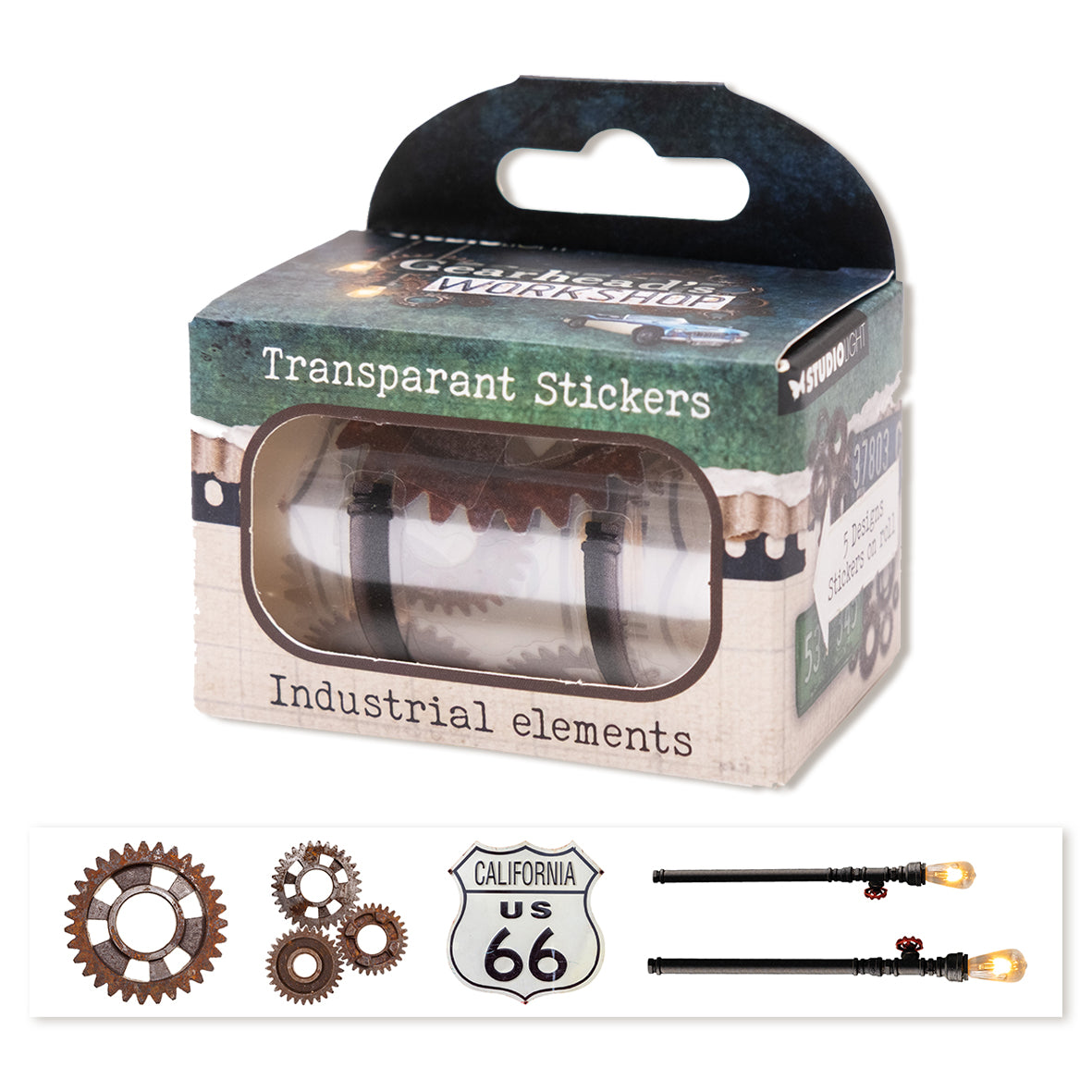 Studio Light Clear stickers Industial elements Gearhead's Workshop