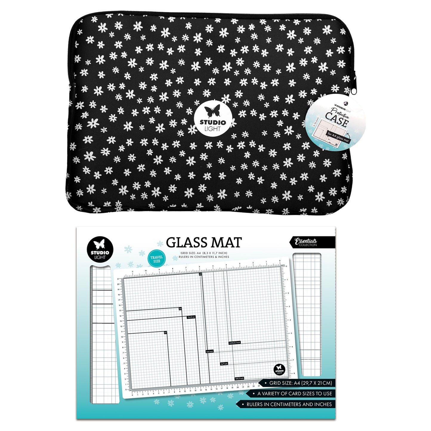 Studio Light Essentials Glass Mat A4 & Storage Case