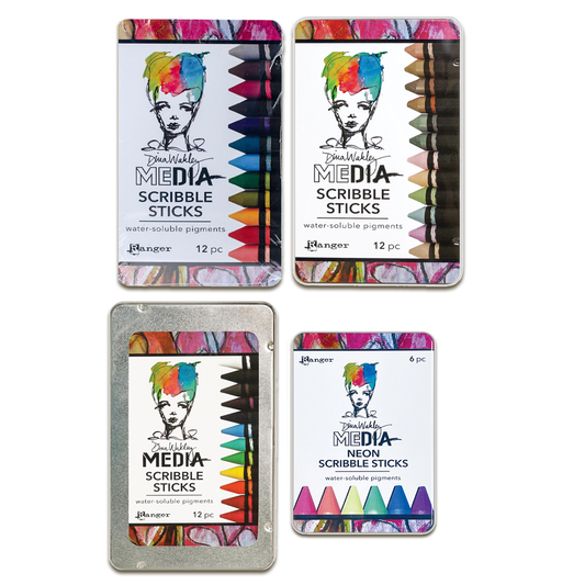 Ranger Dina Wakley Media Scribble Sticks Bundle