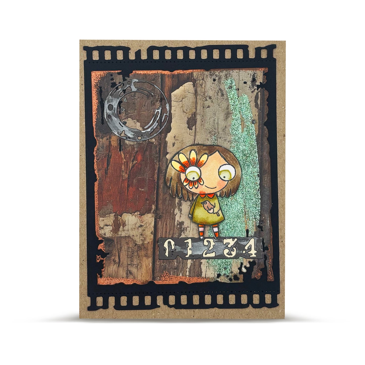 #91 Film Drip & #92 Retro Numbers Die Set Duo