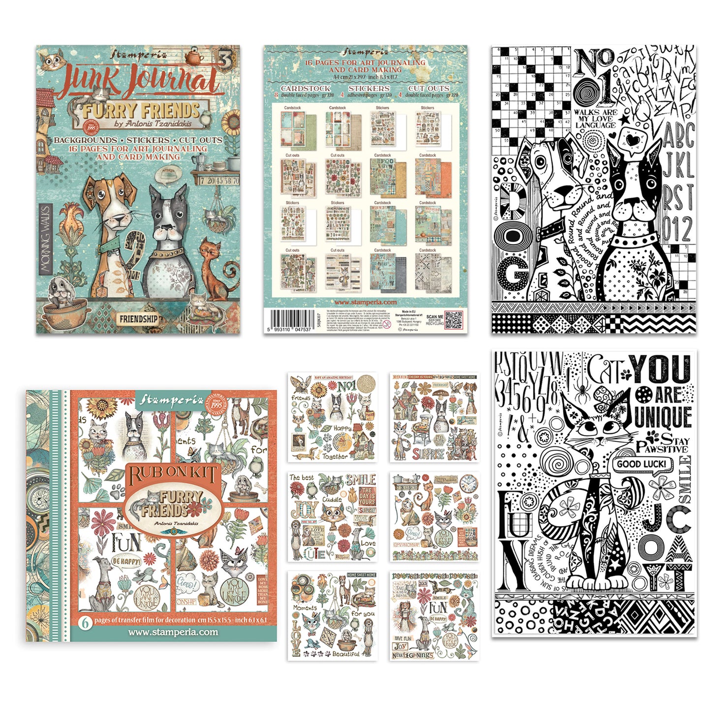 Stamperia Furry Friends 2026 Complete Collection
