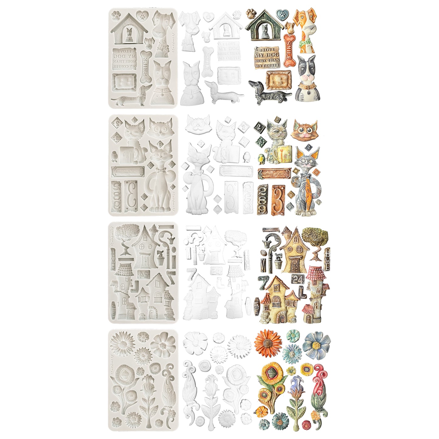 Stamperia Furry Friends A5 Silicon Mould Bundle