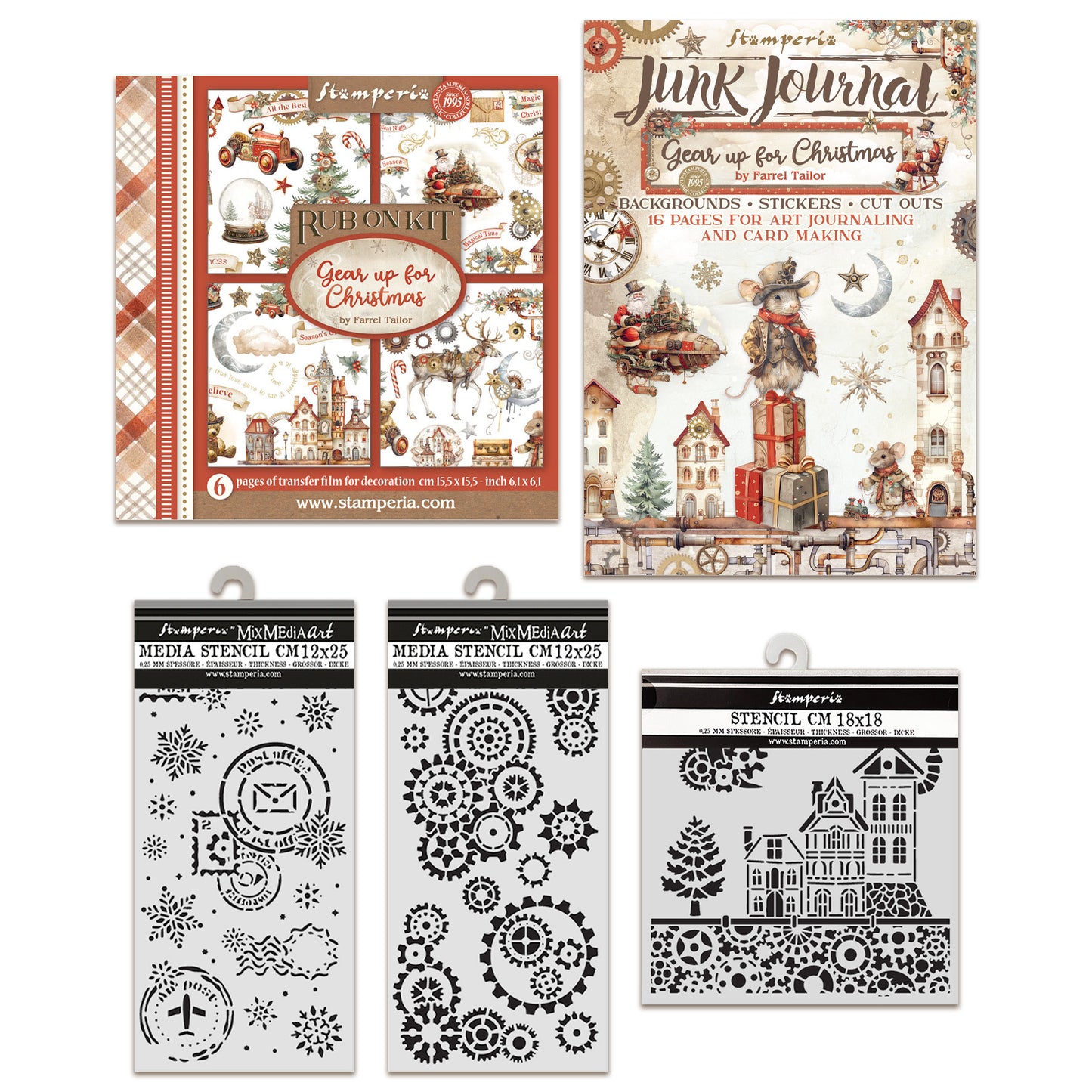 Stamperia Gear up for Christmas Complete Collection