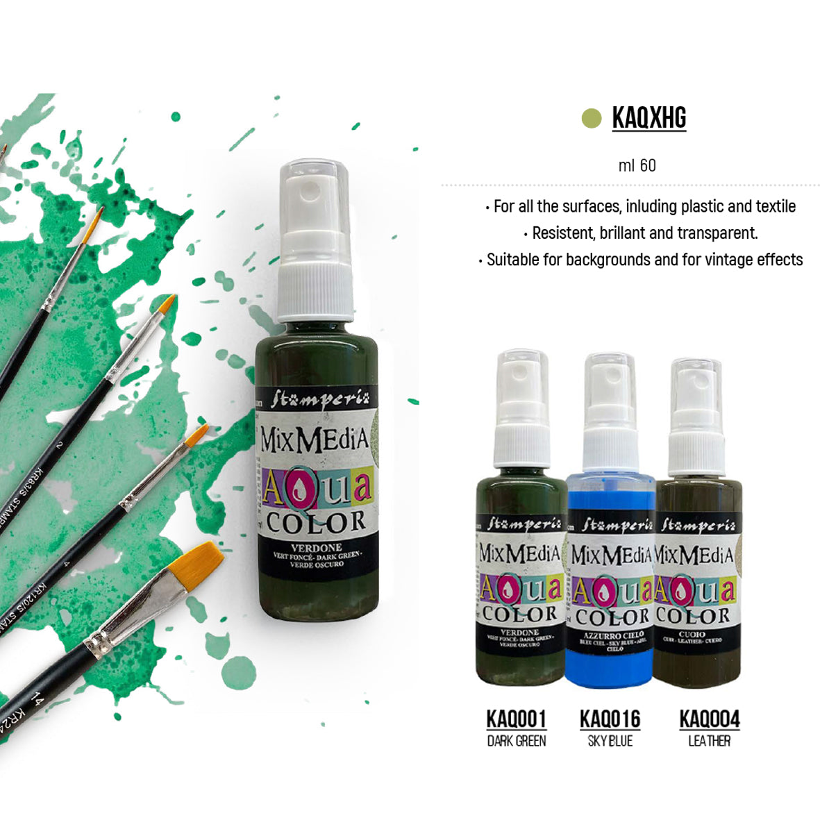 Stamperia Hidden Grove Aquacolor Paint Kit (3pcs)