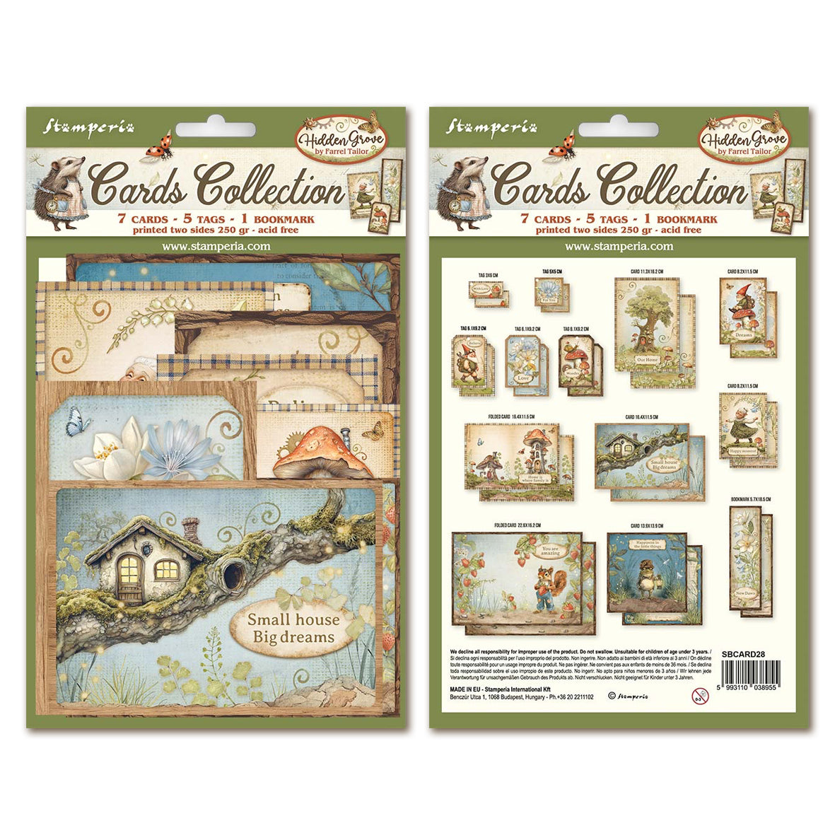 Stamperia Hidden Grove Cards Collection