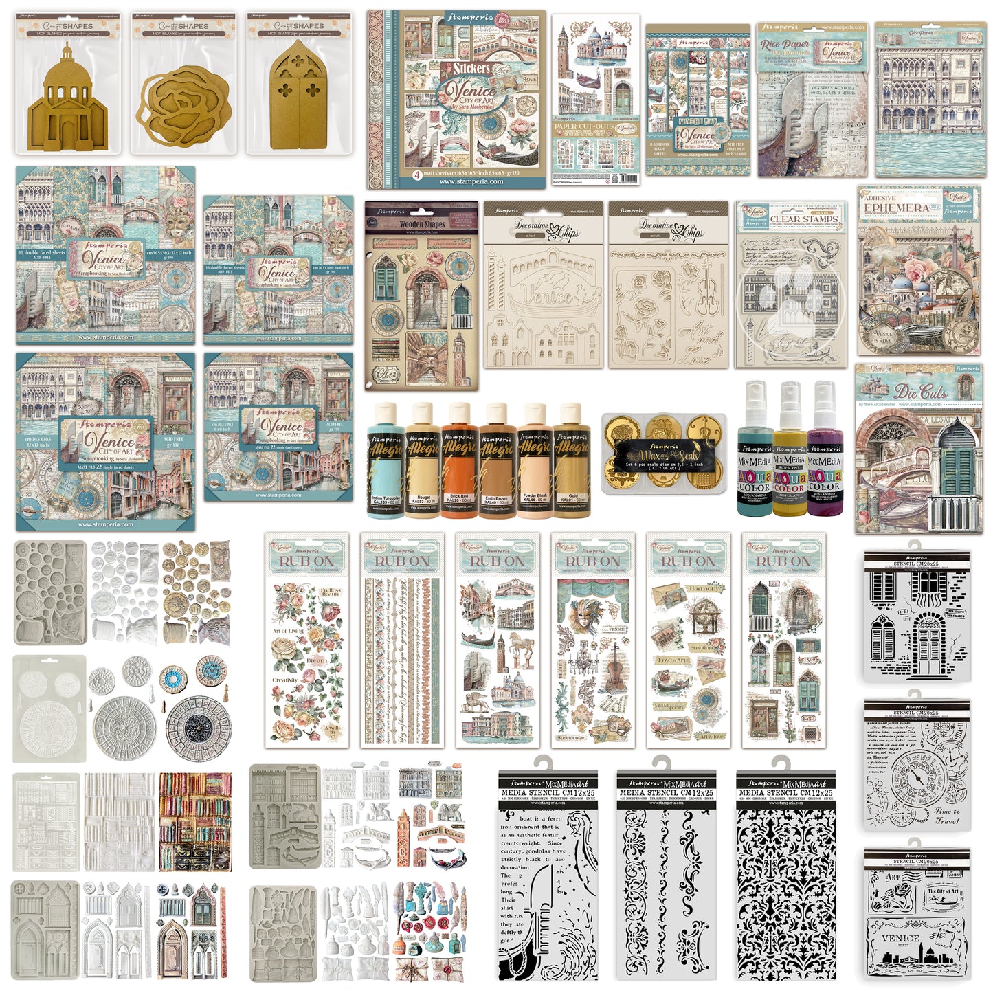 Stamperia Venice City of Art Complete Collection