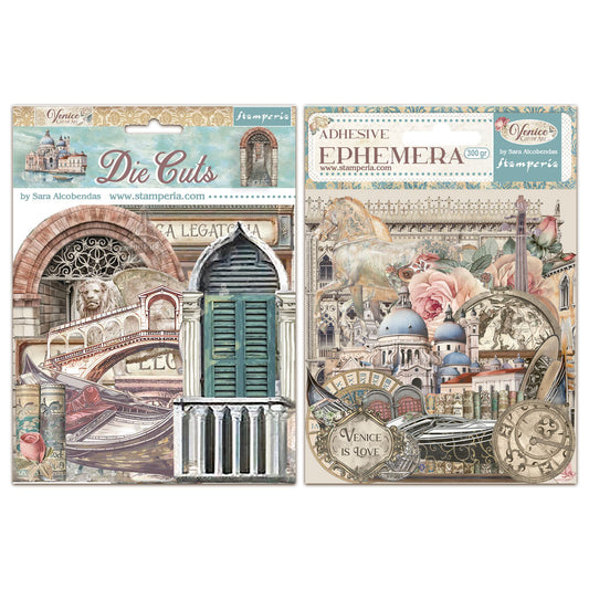 Stamperia Venice City of Art Ephemera & Die Cuts Bundle