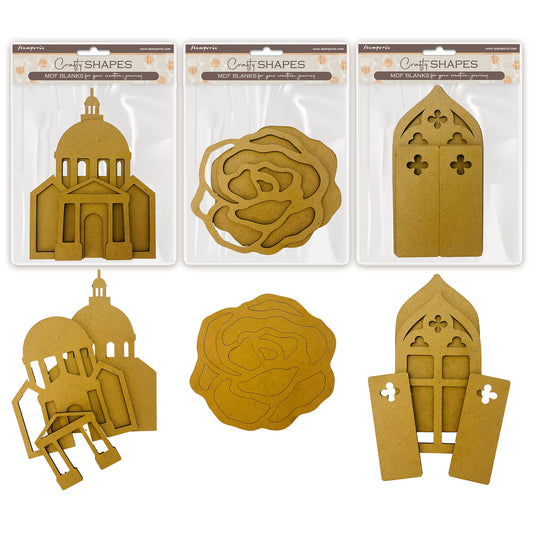 Stamperia Venice City of Art MDF Crafty Shapes Bundle