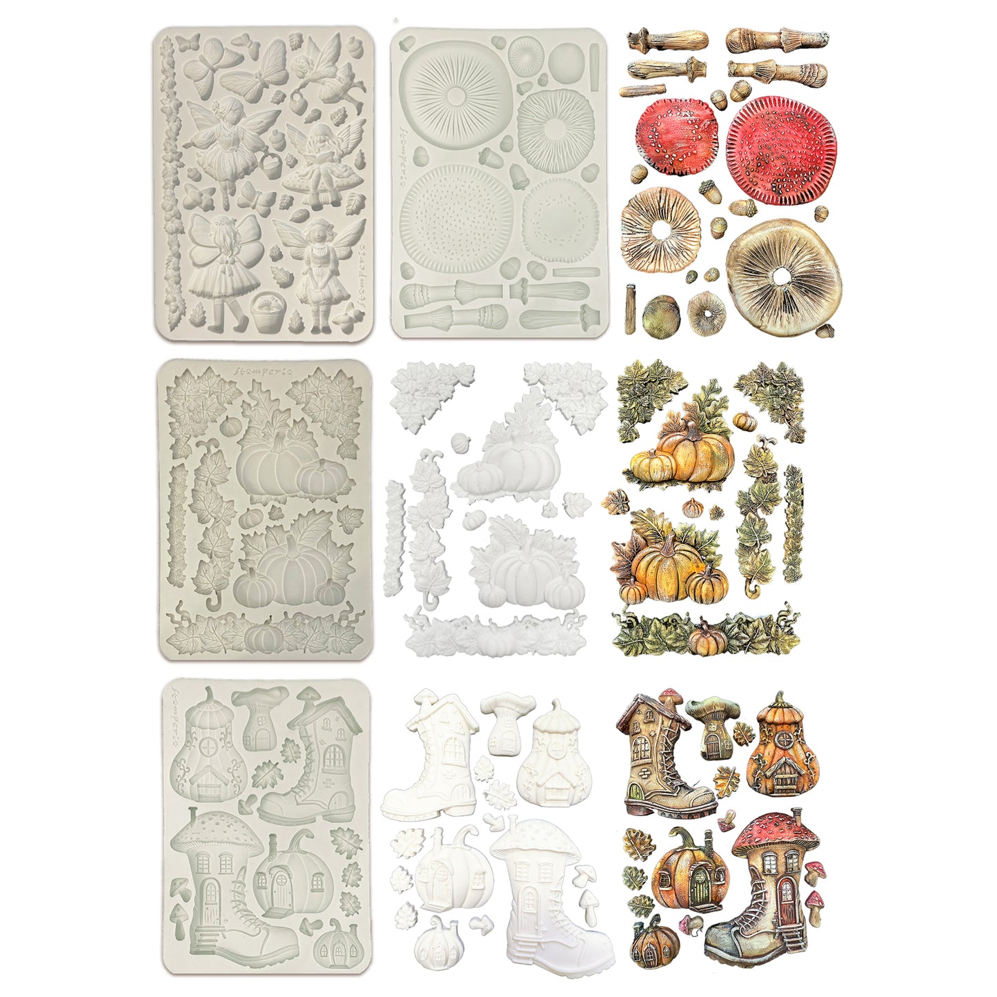 Stamperia Whispering Woods A5 Silicon Mould Bundle