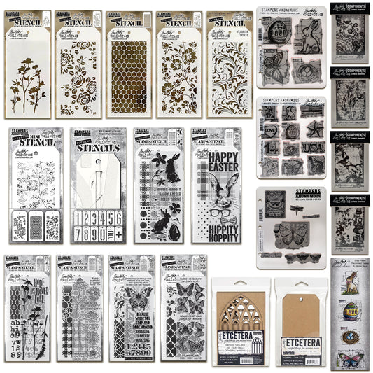 Stampers Anonymous Tim Holtz March 2025 Complete Collection