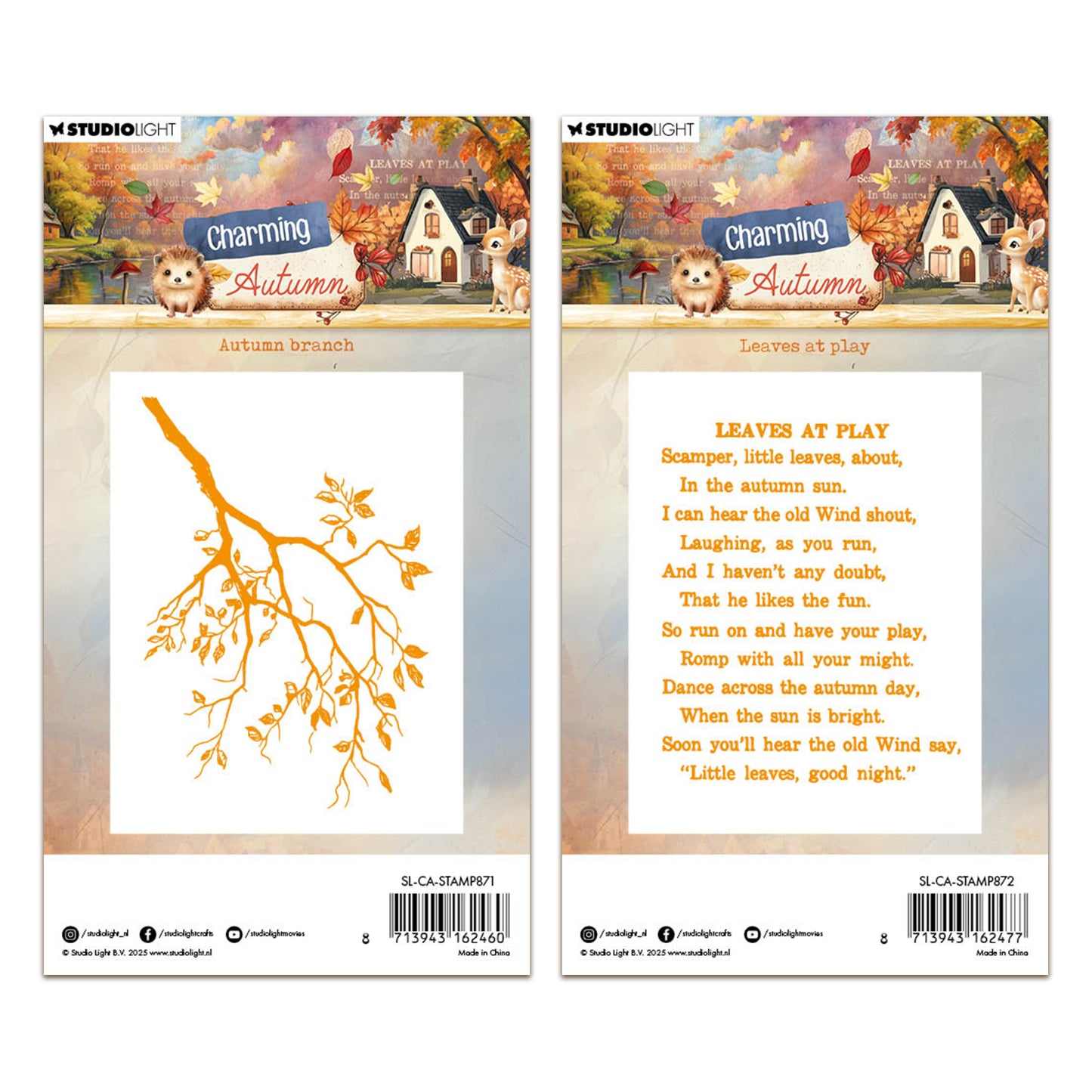 Studio Light Charming Autumn - Clear Stamps Bundle