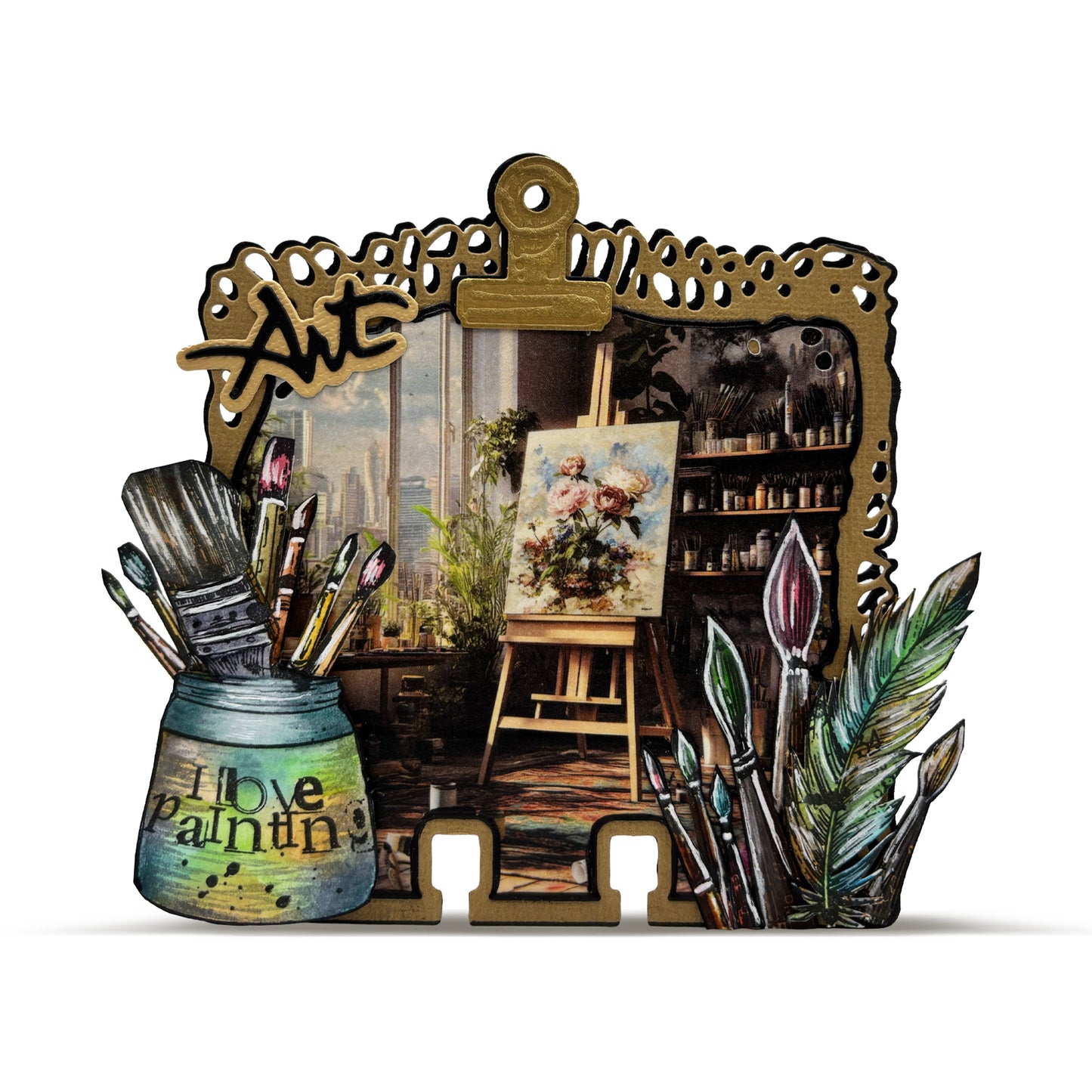 #919 - A6 Clear Stamp Set - Inking Gears