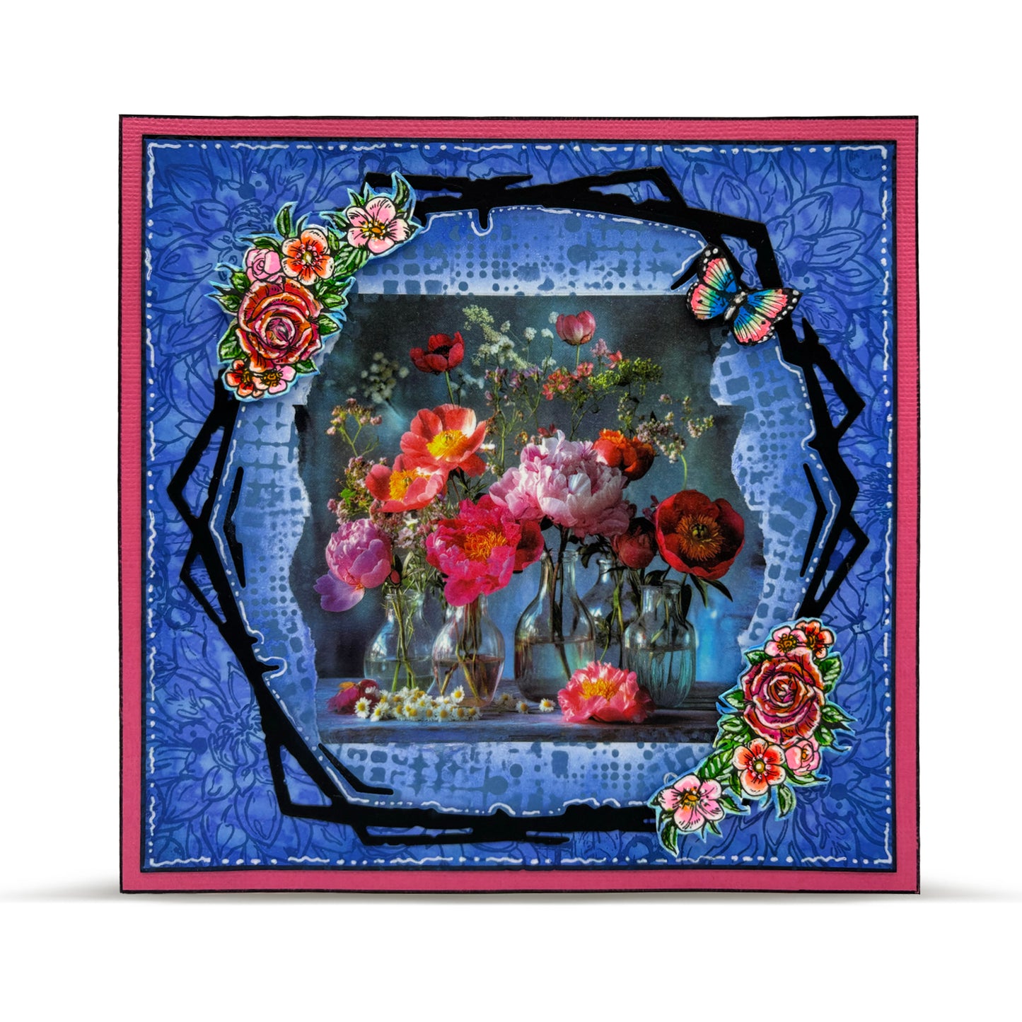 #MT-128 - Washi Tape - Jarred Blooms (Layer-It-Up!)