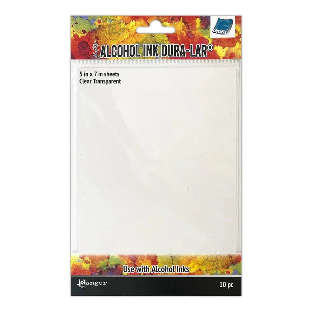 Ranger Tim Holtz® Alcohol Ink Dura-Lar Clear, 5" x 7", 10pcs