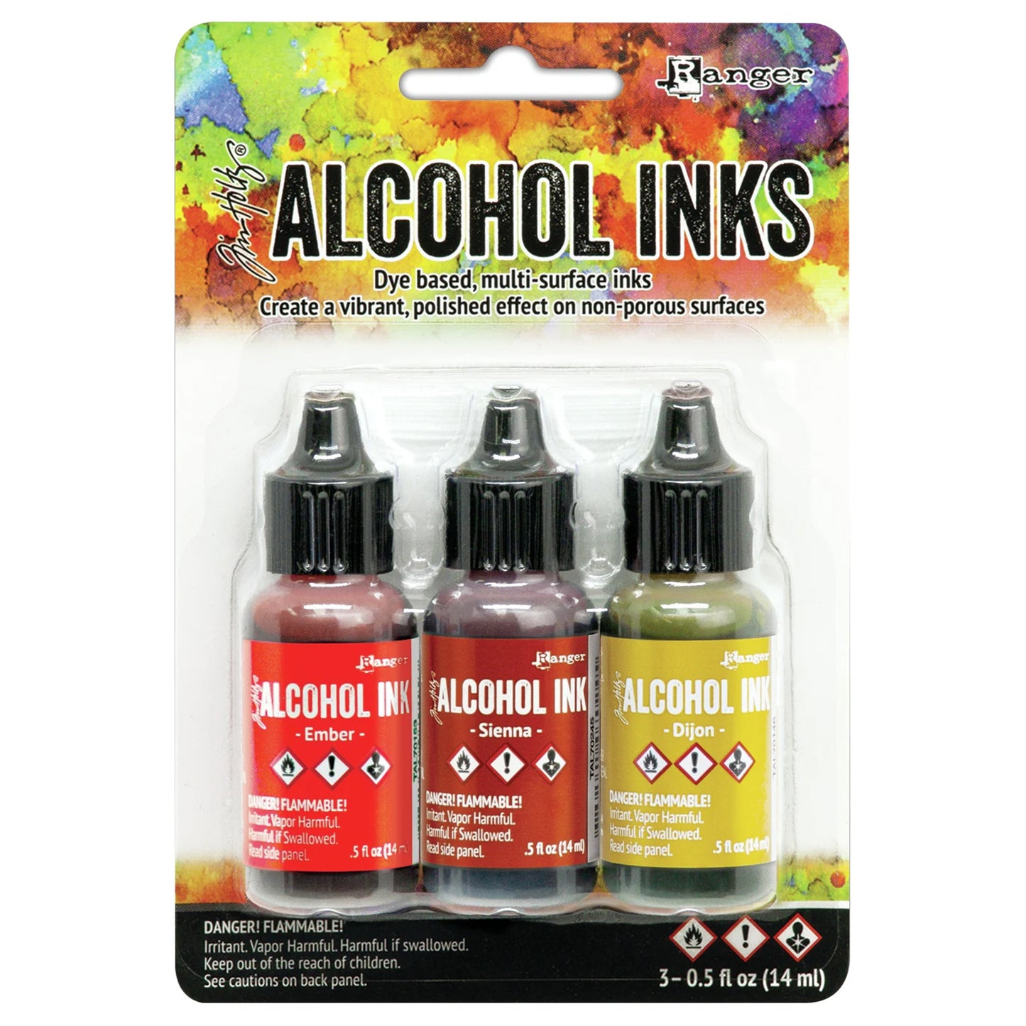 Ranger Tim Holtz Alcohol Ink .5oz 3 Pcs - Orange / Yellow Spectrum