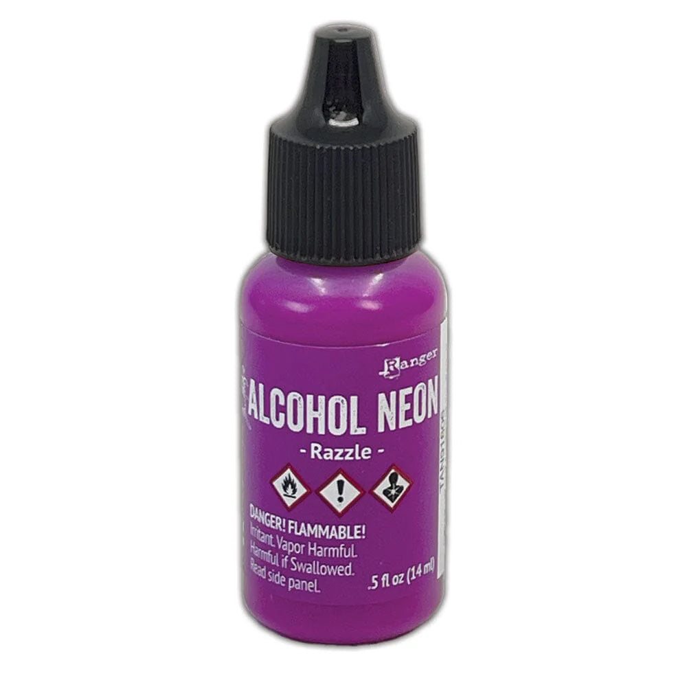 Ranger Tim Holtz® Alcohol Neon - Razzle 0.5 fl oz