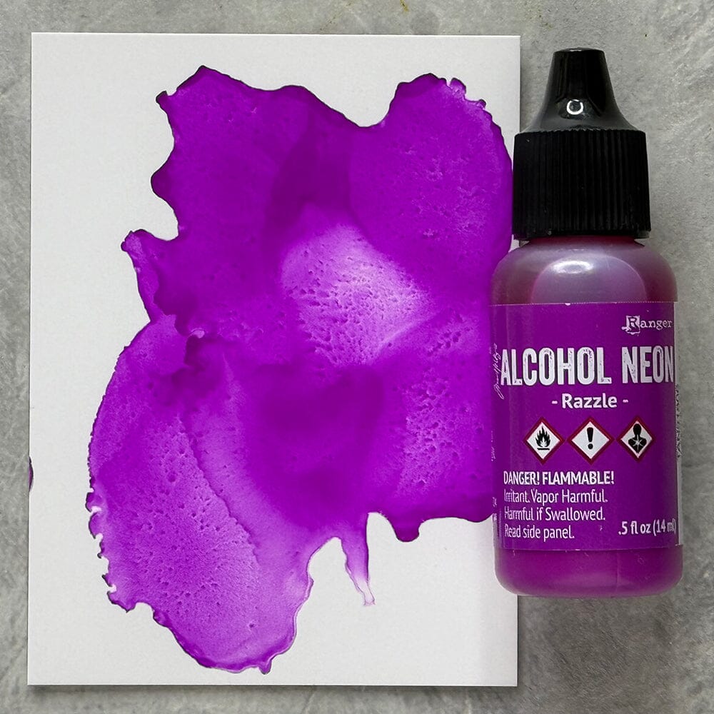 Ranger Tim Holtz® Alcohol Neon - Razzle 0.5 fl oz