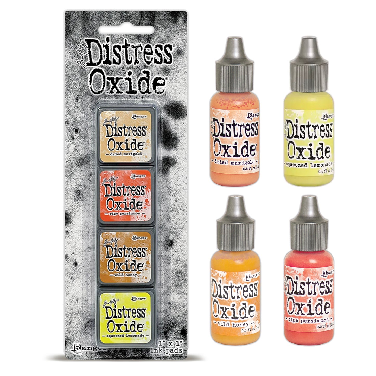 Ranger Tim Holtz Distress® Mini Oxide Ink Pads Kit #8 with Reinkers