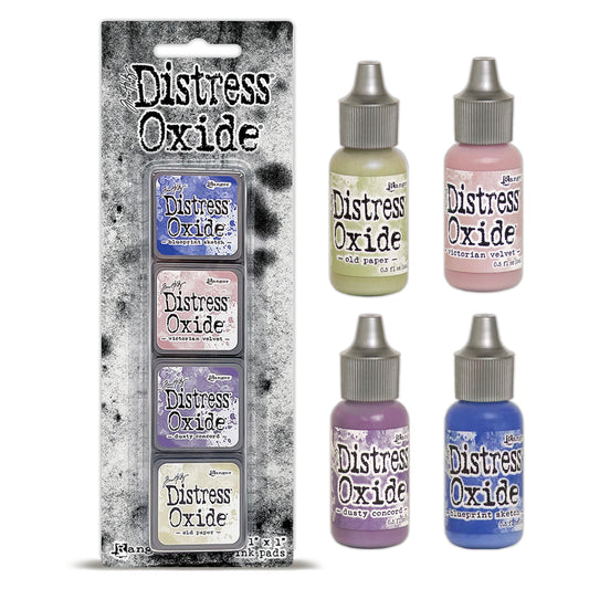 Ranger Tim Holtz Distress® Mini Oxide Ink Pads Kit #11 with Reinkers