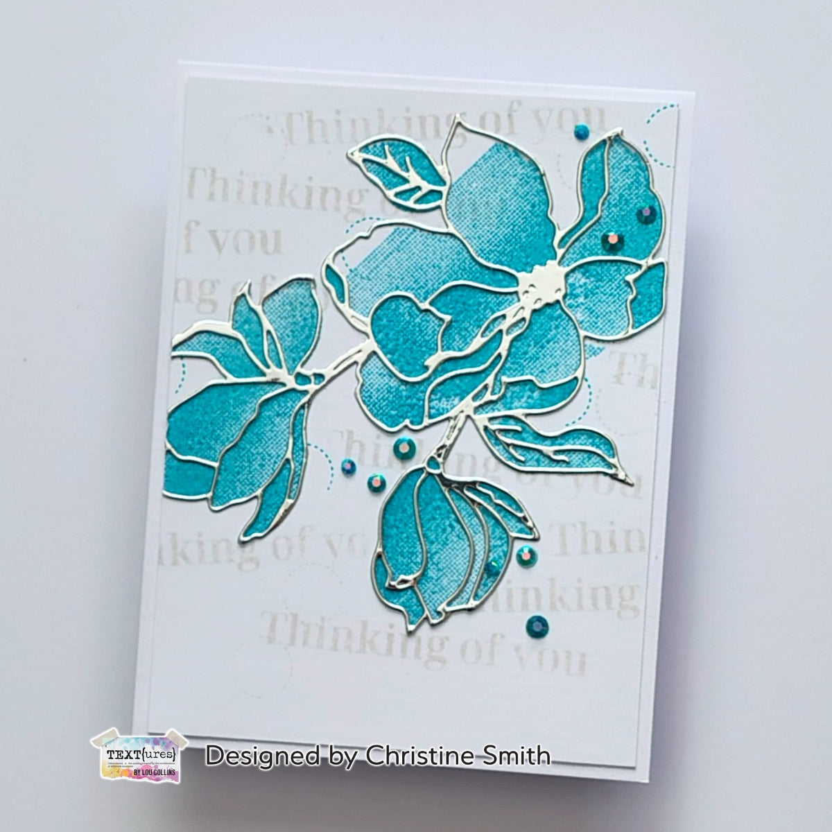 TEXT{ures} Geometrics Floral 4in x 6in Clear Stamp Set