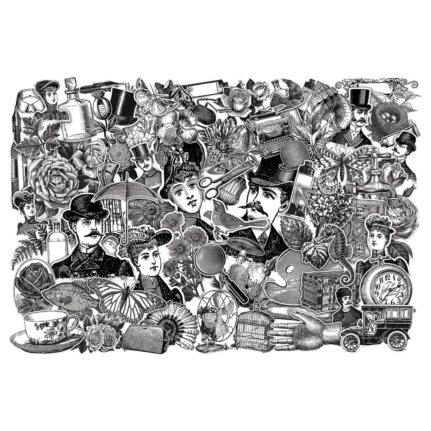 Idea-ology Tim Holtz Layers Die-Cuts 76 Pcs - Engraving