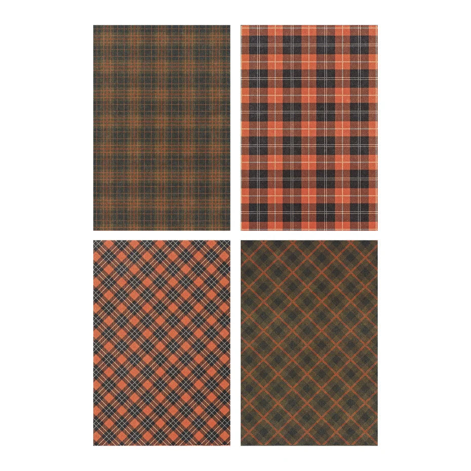 Idea-ology Tim Holtz Halloween Kraft-stock Halloween Sparkle Plaid