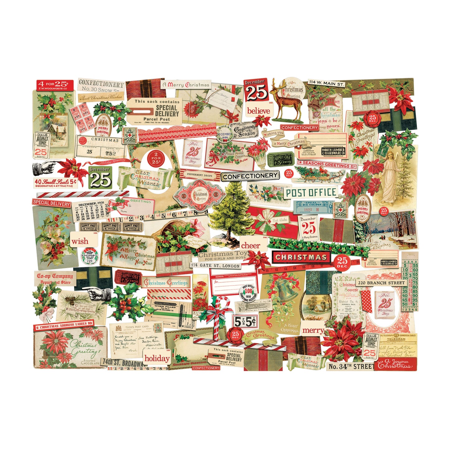 Idea-ology Tim Holtz Christmas Ephemera